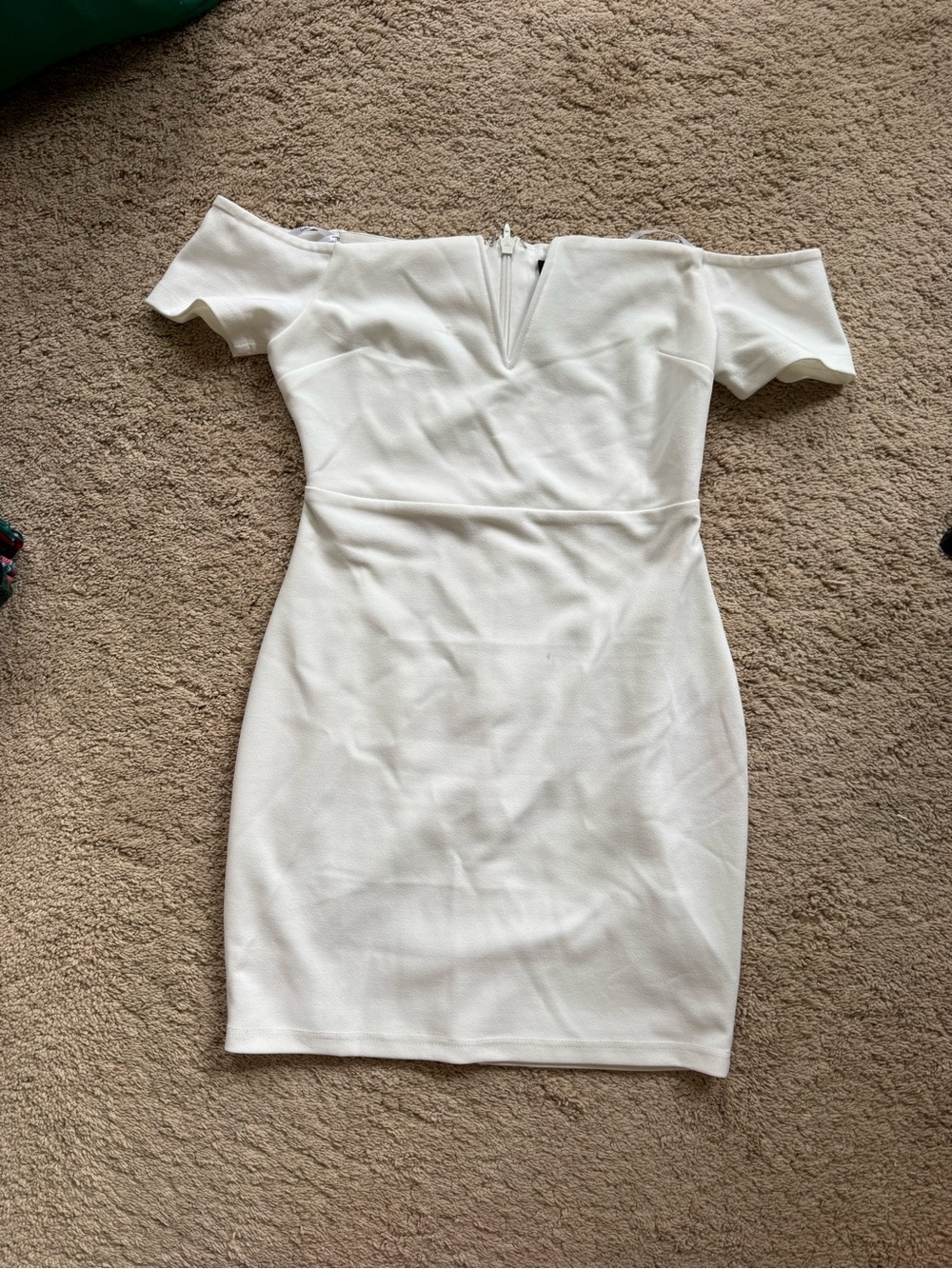 Lulu's White Off-Shoulder Bodycon Mini Dress